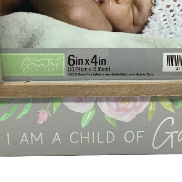 I AM A CHILD OF GOD 6x4 Photo Frame Floral Design Green Tree Gallery Hobby Lobby - Picture 2 of 7